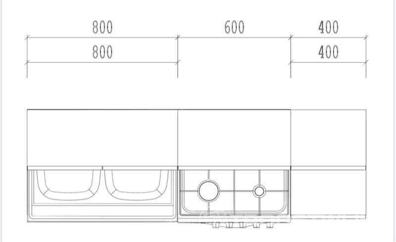 Sara Line 180 cm Kitchen Set – Modern White Cabinets