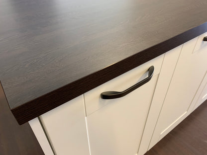 Expo 30 Edan White Kitchen with Island – Showroom Model in Flat-Pack