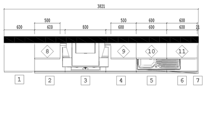 Expo 27 Sole White Modern Straight Kitchen
