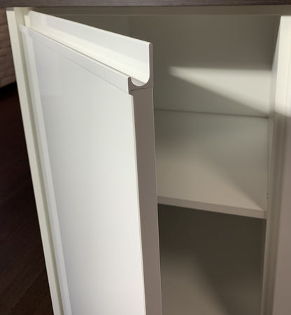 Corner Kitchen Set Sole – 230x275 cm, High Gloss White