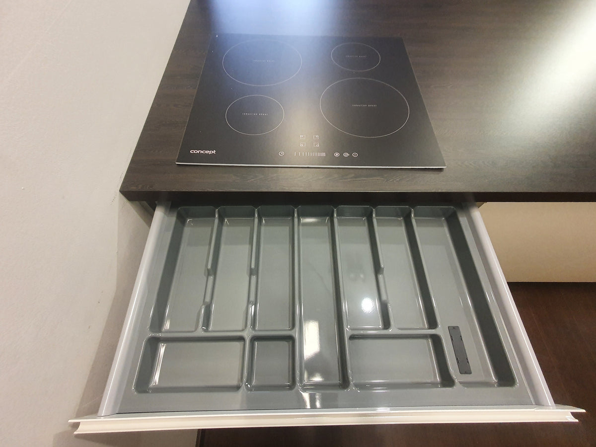 Expo 3 Sole Magnolia Kitchen with Island – Showroom Model in Flat-Pack