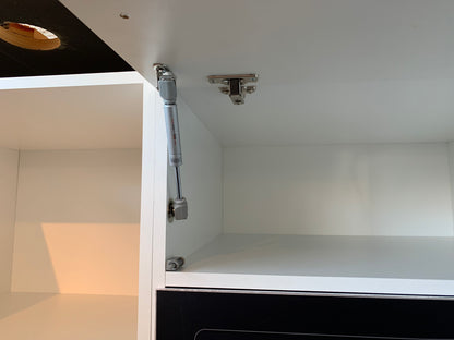 Expo 40 Sole Modern White Kitchen with Cooking Island – Ex-Display Showroom Model (Flatpack / Ready-to-Assemble)