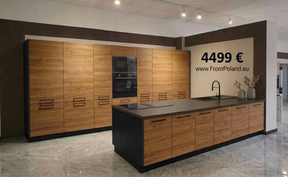 Kitchen with Island - Lancelot oak in Flat-Pack (Kopia)