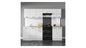 Junona Line Kitchen Furniture Set 240 cm – Chalk Gloss with Craft Gold Oak worktop and sink