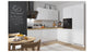 Family Line Sole Corner Kitchen Furniture Set 260x225 cm – White Gloss (Without Worktop)