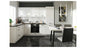Family Line Top Line Right-Hand Corner Kitchen Furniture Set 270x180 cm – White High Gloss (Without Worktop &amp; Handles)