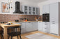 Family Line Verdi Right-Hand Corner Kitchen Furniture Set 260x225 cm – Light Gray Matte (Without Worktop)