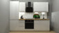 Family Line Sole 265 cm Kitchen Set – White Gloss Finish (Worktop Not Included)