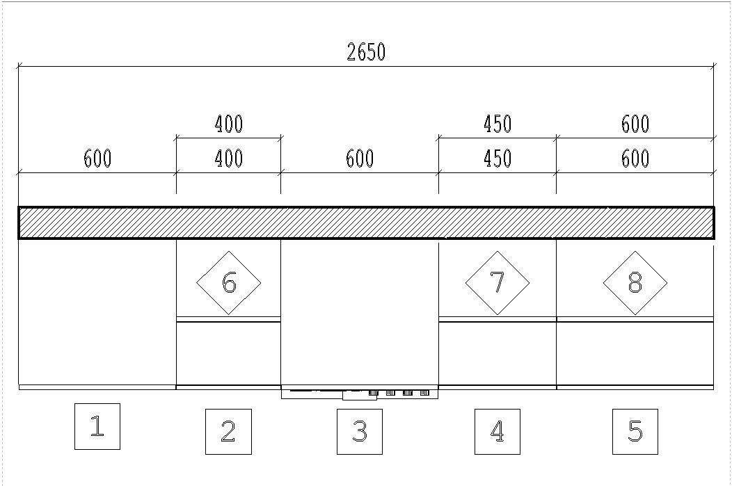 Family Line Sole 265 cm Kitchen Set – White Gloss Finish (Worktop Not Included)